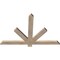 Ekena Millwork Kennewick Smooth Timber Gable Bracket, Douglas Fir, 48"W x 32"H x 1 1/2"D x 3 1/2"F, 16/12 Pitch GBW048X32X0204KEN00SDF - alternate 4